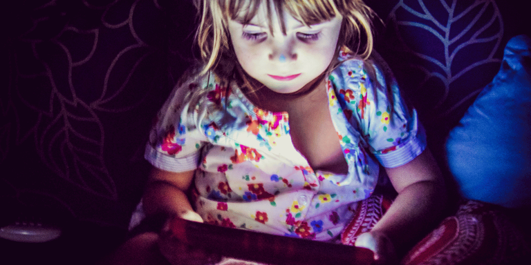 Too much screens can affect children's development